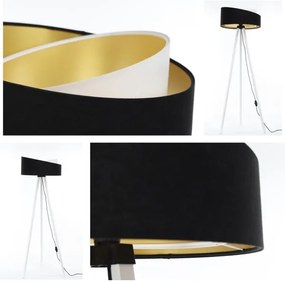 Lampada da terra GALAXY 1xE27/60W/230V nero/bianco