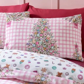 Set copripiumino e federa rosa per letto matrimoniale 200x200 cm Sweets and Treats – Catherine Lansfield