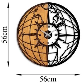 Orologio da parete diametro 56 cm 1xAA legno/metallo