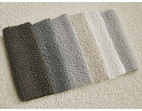 Divano angolare beige (con penisola a destra/con chaise lounge) con rivestimento in bouclé Leonore – Bobochic Paris