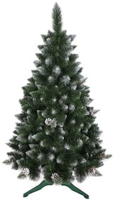 Albero di Natale in pino con pigne e cristalli 150 cm