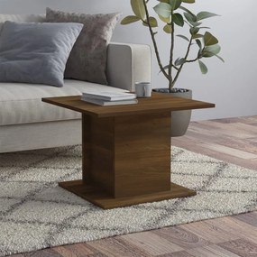 Tavolino da salotto rovere marrone 55,5x55,5x40cm in truciolato