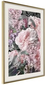 Poster  Floral Life  Cornice Quadri Cornice d'oro con passe-partout, Larghezza x Altezza Home decor 20x30