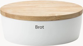 Portapane con coperchio in legno di caucciù Brot