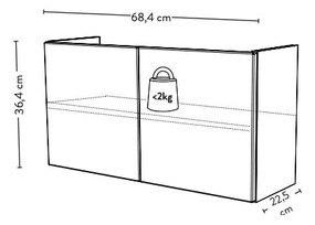 Componente verde con porta 68x36 cm Bridge - Tenzo