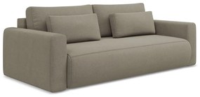 Divano marrone chiaro allungabile/con contenitore 238 cm Kapua – Makamii