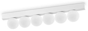 Plafoniera Contemporanea Ping Pong Metallo Bianco Led Integrato 18W 3000K Ip20