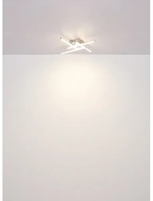 Globo 67346-24 - Plafoniera LED KIRINA LED/24W/230V 4000K cromo opaco