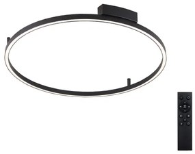 Brilagi - Lampada a LED dimmerabile PORTOFINO LED/60W/230V Ø 80 cm nera + telecomando