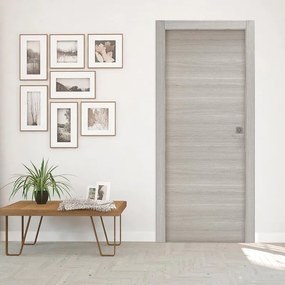 Porta scorrevole Cambridge rovere grigio L 90 x H 210 cm reversibile