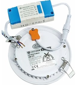 Lampada LED da incasso VEGA LED/6W/230V 2900/3900/5800K diametro 12,5 cm bianco