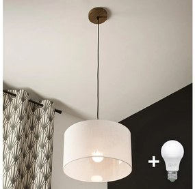 Brilagi - LED Lampadario a cavo ANTHONY 1xE27/60W/230V rovere/noce/bianco