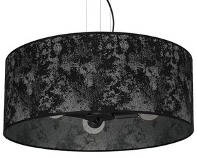 Lampadario su filo SATINO 3xE27/60W/230V nero/grigio