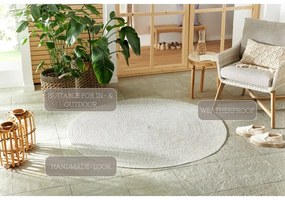 Tappeto rotondo per esterni bianco/beige ø 200 cm - NORTHRUGS