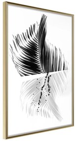 Poster  Abstract Feather  Cornice Quadri Cornice d'oro, Larghezza x Altezza Home decor 20x30