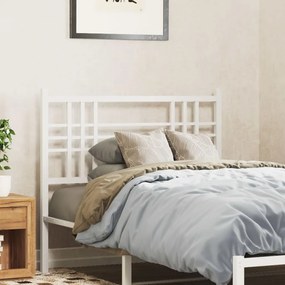 Testiera İn Metallo Bianco 100 Cm /