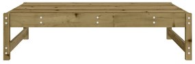 Poggiapiedi da giardino 120x80 cm in legno impregnato di pino