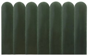 Pannello da parete testata 210 cm Velluto Verde - JAPI di Pascal Morabito