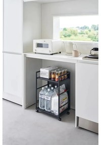 Scaffale in metallo nero con rotelle 42x60 cm Tower - YAMAZAKI