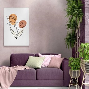 Quadro su tela – Fiore minimalista No3