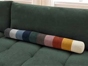 Divano angolare verde allungabile e con contenitore (penisola a sinistra/a L) con rivestimento in ciniglia Fuji – Bobochic Paris