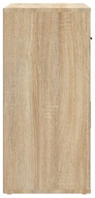 Credenza rovere sonoma 80x33x70 cm in legno multistrato