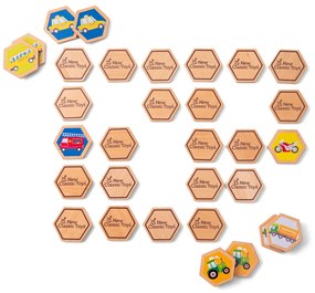 Memory in legno - mezzi di trasporto