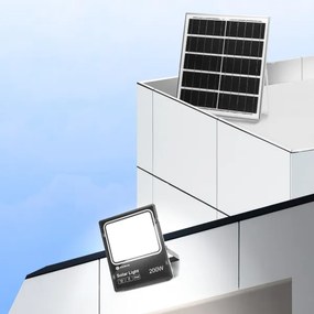 Aigostar - LED Faro solare dimmerabile LED/200W/3,2V IP66 + +TC