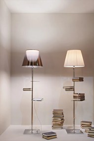 FLOS Bibliotheque Nationale Lampada da pavimento H.150 cm a luce diffusa in zama Fumè