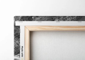 Quadro su tela – Costa d'Italia in bianco e nero