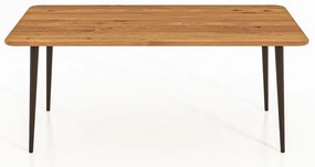 Tavolino in legno di quercia di colore naturale 90x90 cm Kula - The Beds