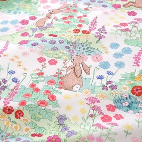 Set copripiumino e federa da bambini in cotone per letto singolo 135x200 cm Meadow Bunnies – Belle &amp; Boo