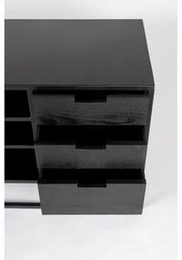 Tavolo TV in rattan nero 38x55 cm Guuji - White Label