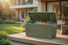 Baule da Esterno Keter Springwood 123x53,5x57 cm in Resina Verde...