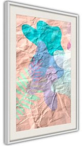 Poster Colourful Camouflage (Peach)