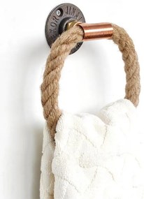 Porta asciugamani 16x16 cm beige/oro