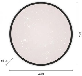 JUST LIGHT. 14293-18 - Plafoniera LED dimmerabile KYLE LED/10W/230V nero