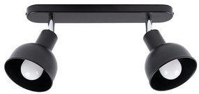 Sollux SL.1317 - Faretto ELBA 2xE27/15W/230V nero