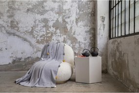 Copriletto grigio in vello 150x200 cm Pom Pom – Mijolnir