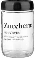 Barattolo zucchero in vetro 660 ml con scritta