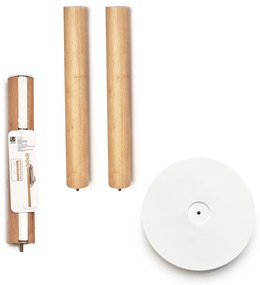 Appendino in legno bianco in gomma naturale Flapper - Umbra