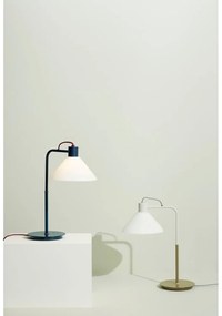 Lampada da tavolo bianca con paralume in vetro (altezza 44 cm) Spot - Hübsch