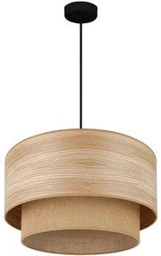 Brilagi - Lampadario a sospensione con filo MONTANA BOHO 1xE27/15W/230V diametro 45 cm marrone/nero
