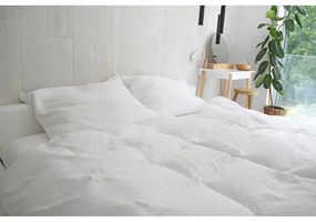 Biancheria da letto in mussola bianca per letto matrimoniale 200x200 cm Plain Muslin - Butter Kings