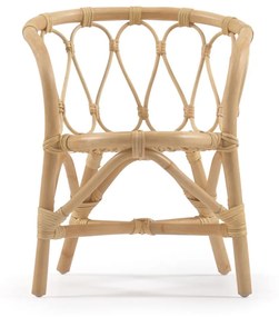 Kave Home - Sedia per bambini Lumila in rattan