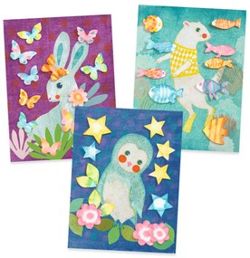 Gioco d'arte con la carta - animali della foresta