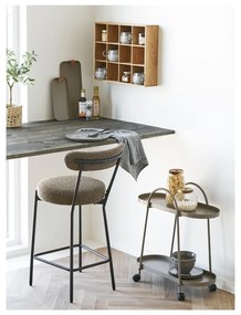 Tavolino da servizio in metallo su ruote 27,5x60 cm Empoli – House Nordic