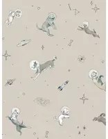 Coordonne Carta da parati panoramica Doggy Gravity - Cream