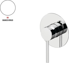 Rubinetto per incasso doccia monocomando Circle two bianco opaco GATTONI RUBINETTERIA