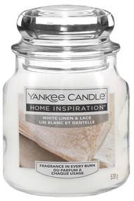 White Linen Lace, candela in giara piccola Yankee Candle